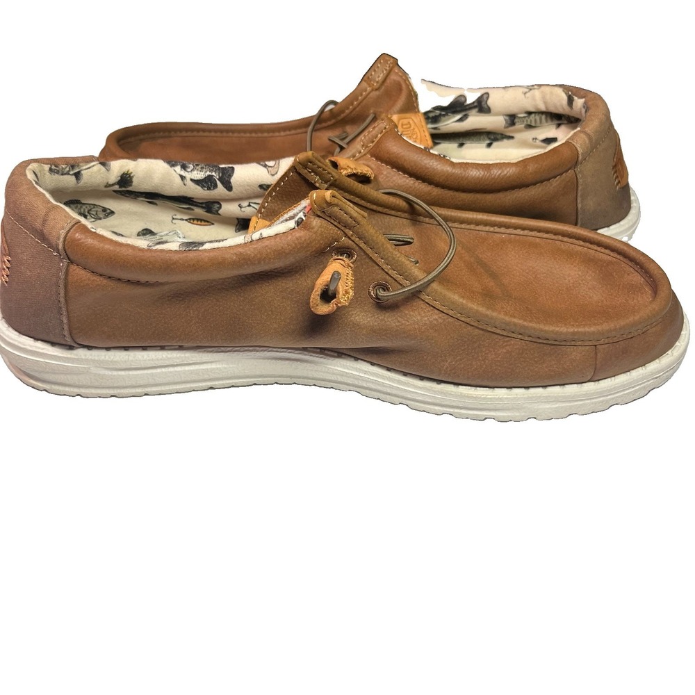 Hey Dude Men's Wally Fish Lure Tobacco Brown Size 13